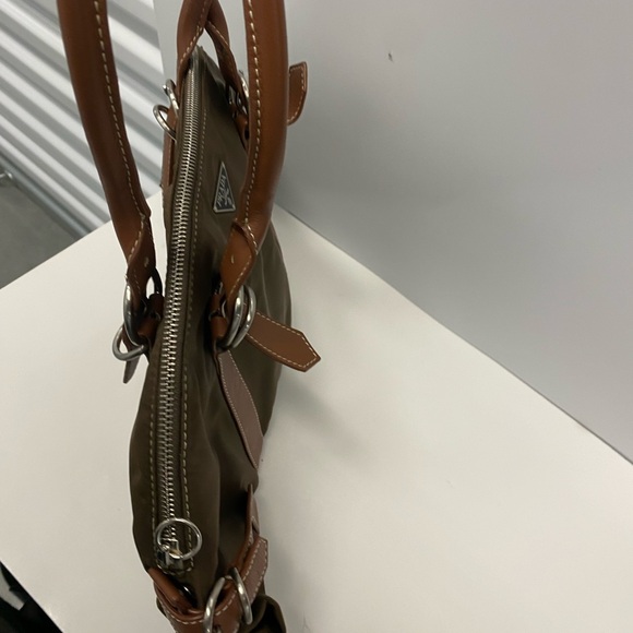 PRADA Brown Nylon and Leather Shoulder handbag - Picture 9 of 9